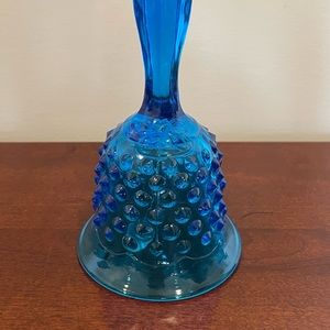 Vintage Fenton Cobalt Blue Hobnail Art Glass Bell